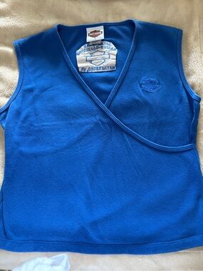 Vintage Harley Davidson Wrap Front Sleeveless Crop Top